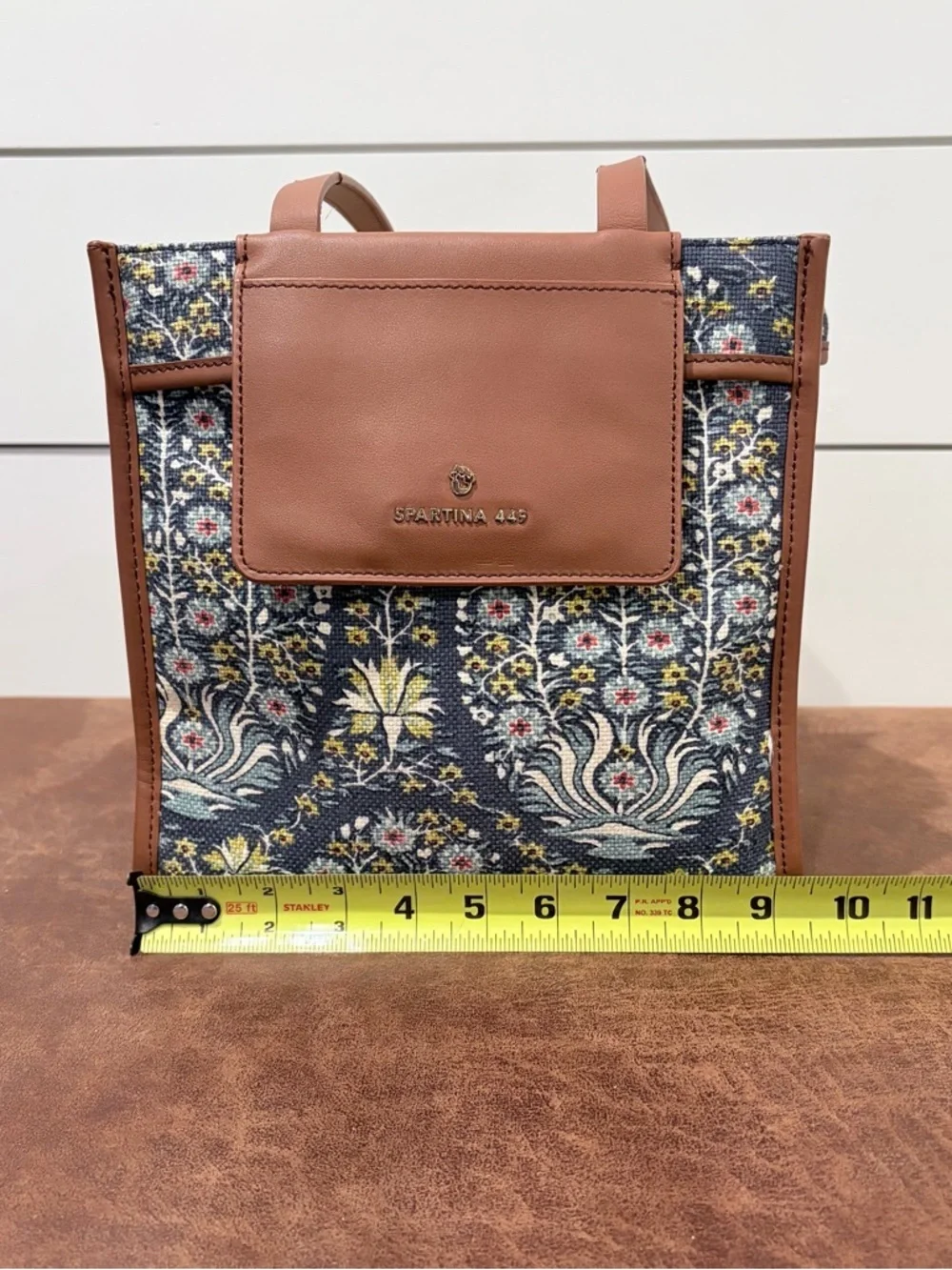 Spartina 449 Floral Canvas Tote Coastal Cottagecore Southern Vintage